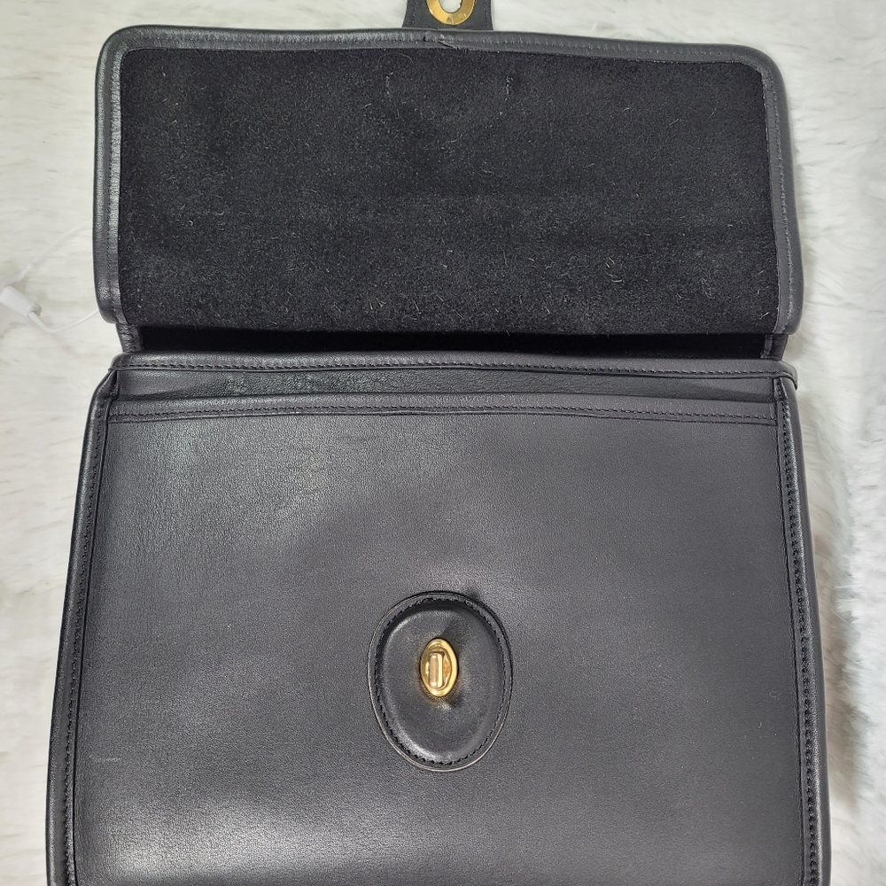 SOLD!!! Black Vintage Coach Willis Bag #9927 - Picture 6 of 9